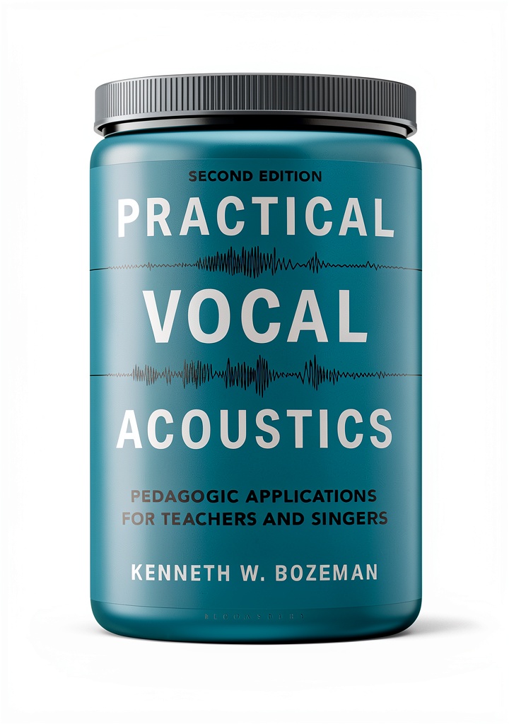 'Cover of the Bloomsbury Academic Singing Book showing vocal techniques'