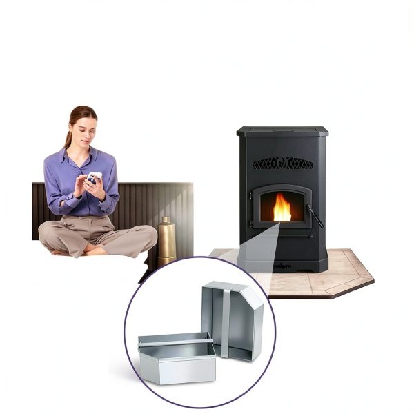 Ash Pan Replacement Hiorucet Metal Pellet Stove-6