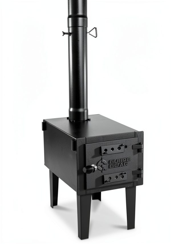 Guide Gear Outdoor Wood Stove Metal Black Portable-3