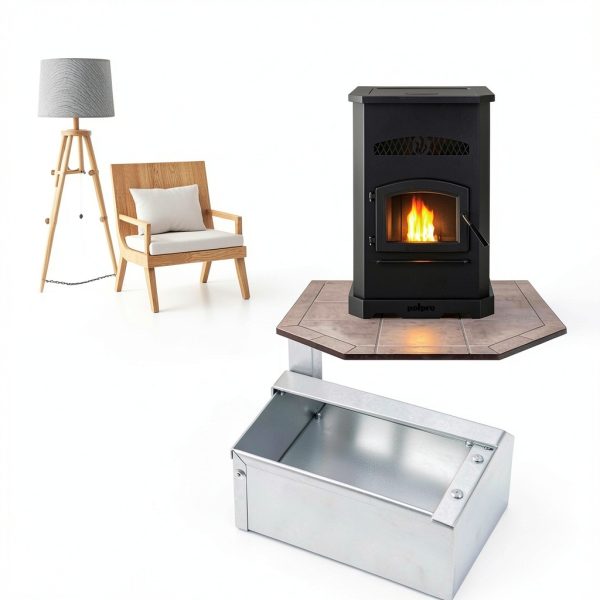 Ash Pan Replacement Hiorucet Metal Pellet Stove-4