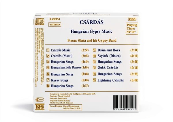Hungarian Classical Music CD by Naxos 1995 Release Gypsy and Concertos-1