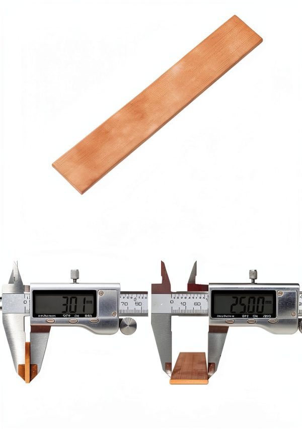 Copper Flat Bar 1/8" x 1" C110 6" Long .250" Plate VRNUOS Solid Bar-1