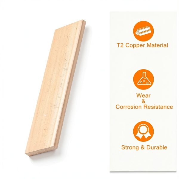 uxcell Copper Flat Bar, 0.16" Thickness x 1.57" Width x 5.91" Length Copper Bus Bar Stock Plate Mill for Electrical (4mm x 40mm x 150mm)-3