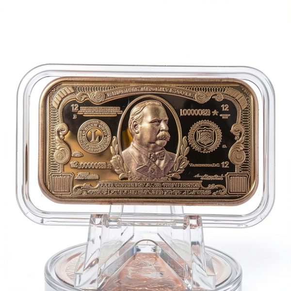Copper Bar 100 Count 1 oz $1000 Pattern with 5 Tube Storage - Gold-4