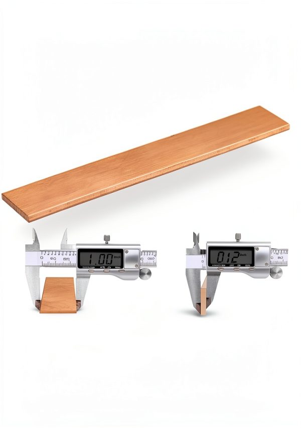 Copper Flat Bar Stock JECROISTOI 2pcs C110 6" x 1" x 0.12"-1
