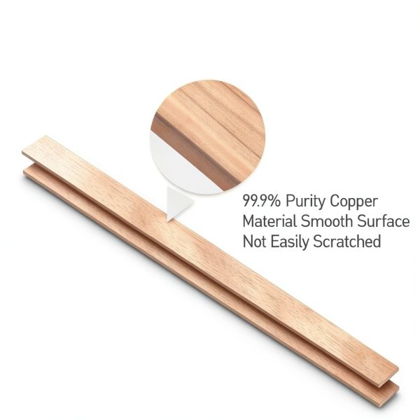 Copper Flat Bar 2PCS 1/16" x 0.4" x 8" 99.9% Pure MTJSWXSY Solid Bar-4