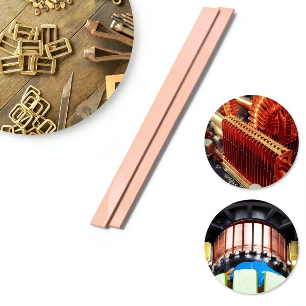 Copper Flat Bar 2PCS 1/16" x 0.4" x 8" 99.9% Pure MTJSWXSY Solid Bar-5